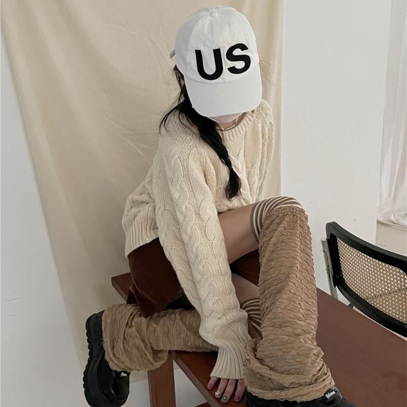 Campus Style Leg Warmers Gothic Ruffle Long Socks Leggings Gaiters Autumn Winter Flare Cuffs Ankle Heaps Socks