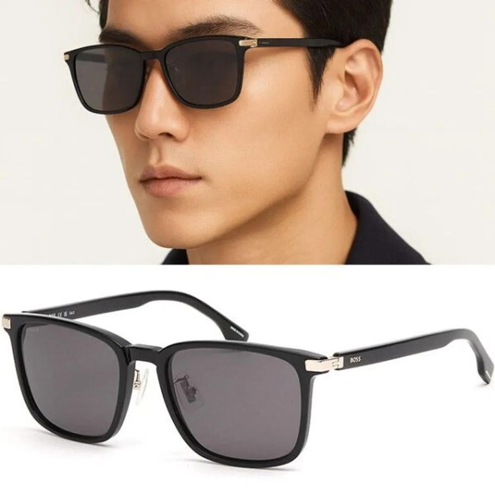 

[Hugo Boss] Hugo Boss Sunglasses BOSS1406FSK 2M2IR Black Horn-rimmed Square Daily Fashion