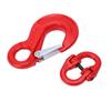 3.15 Tons Lifting Hook with Latch Eye Sling Hook Double Ring Buckle Set Crane Hoisting Hardware