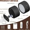 LED Wall Lights with Remote, Rechargeable Wall Mounted Reading Sconces Lamp 2000mAh, 3 Colors & Dimmable Magnetic 360° Rot