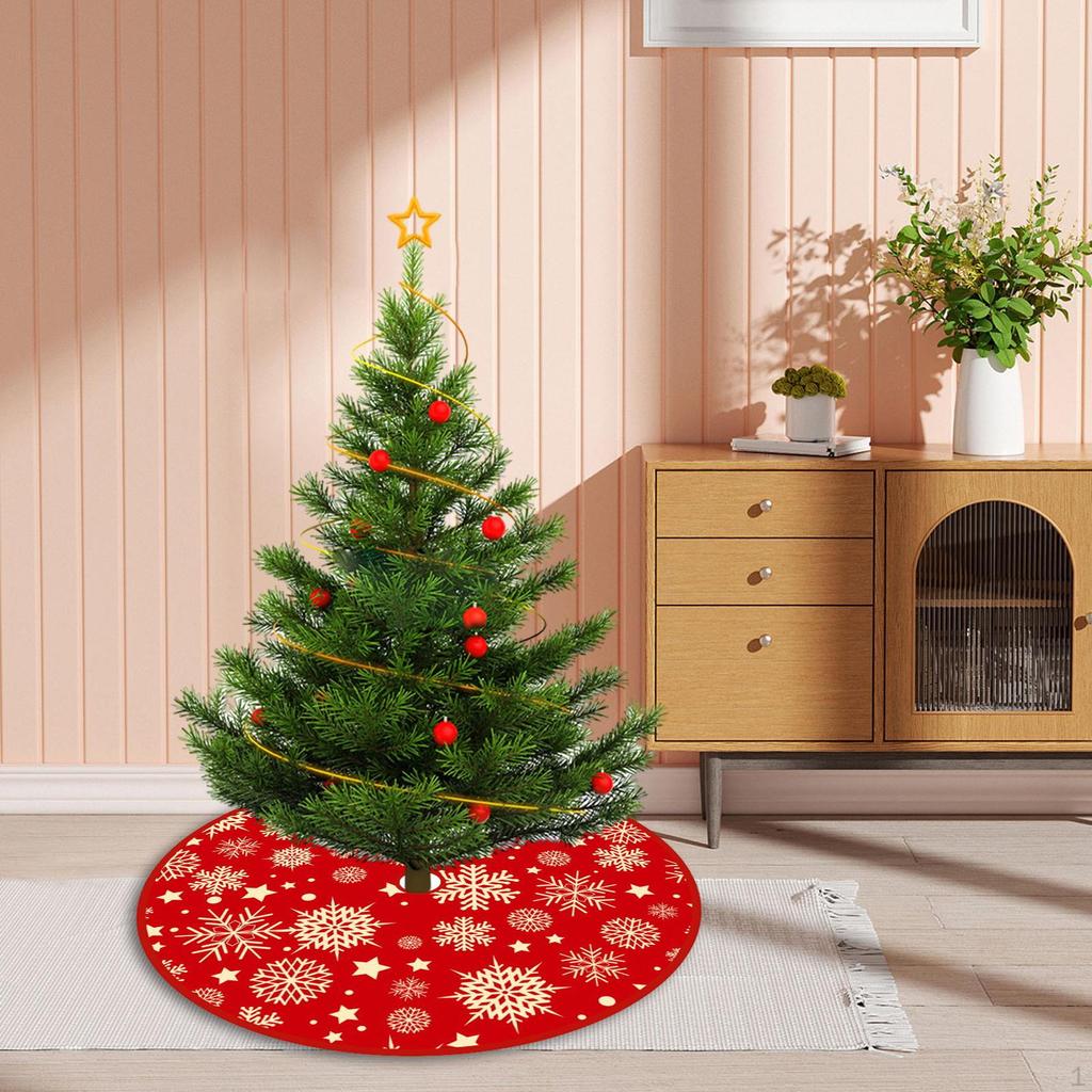 90cm Christmas Tree Skirt Base Cover for Indoor And Outdoor Use