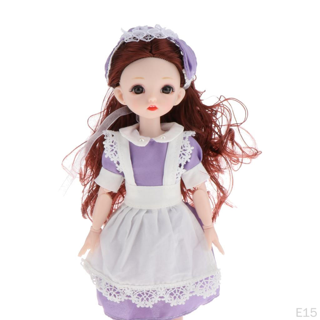 1 / 6 16 Ball Joints Girl Doll with Clothes