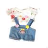 3 Pieces Mini 6 inch Doll Clothes Set Hat for Pendant Age 57 810 Kids Colorful T suit