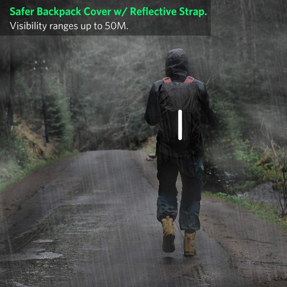 Backpack Rain Cover Waterproof Bag Cover with Reflective Belt Safety Rain Cover