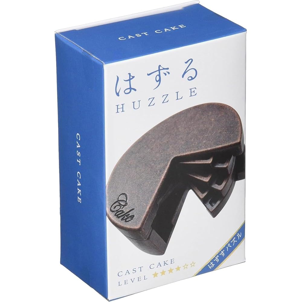 Hanayama Cast Cake Puzzle Level 4 Difficulty Brain Teaser Game