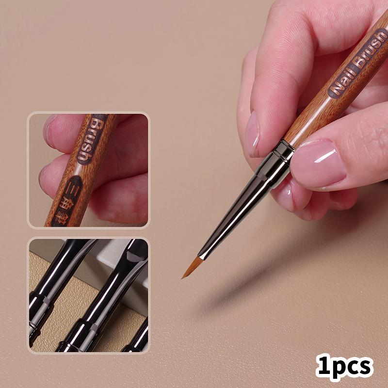Triangular Nail Art Brush Pen 3D Tips Pattern Phototherapy Acrylic Nail Brush Uv Gel Diy Manicure Tools Wood Handle Nail Brushes