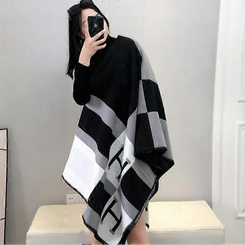H Shawl Wool Air Conditioning Blanket Cashmere Blanket Warm