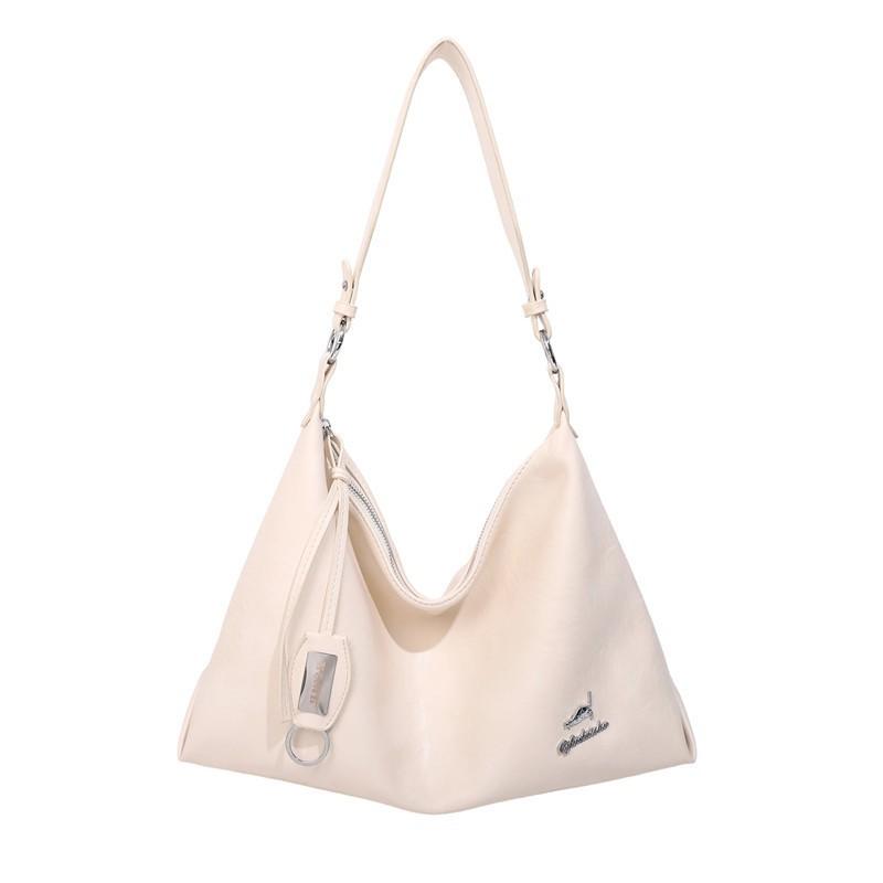 

Style Simple Women s Bag Armpit 2026 New Fashionable PU Soft Leather Middle-aged Mother s One-shoulder Cross-body білий