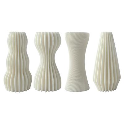 Einzigartige und elegante DIY Streifenform Geometrische Form Kerzenform Praktische Silikonform zum Basteln von Streifenkerzen