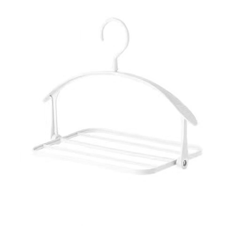 Reversible Folding Trouser Rack Up And Down Flip Design Household Supply белый