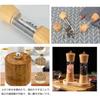 Set of 2 Manual Wooden Spice Mills for Salt and Pepper, Includes Wooden Tray, Coaster, and Gift Box (MSL0726)