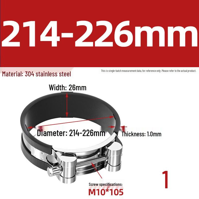 Yishuxiang 304 Stainless Steel Heavy-Duty European Single-Head Hose Clamp