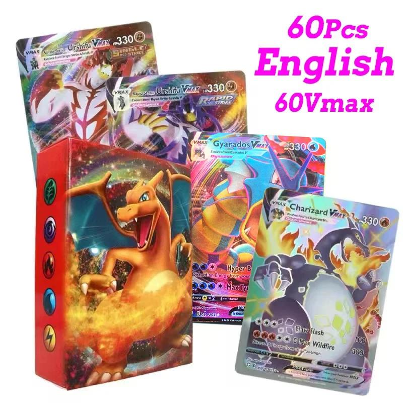 Pokemon Cards Vmax Vstar EX GX Energy Toys Card No Repetition Exceed Evolution Charizard Full Flash Card Multiple People Battle
