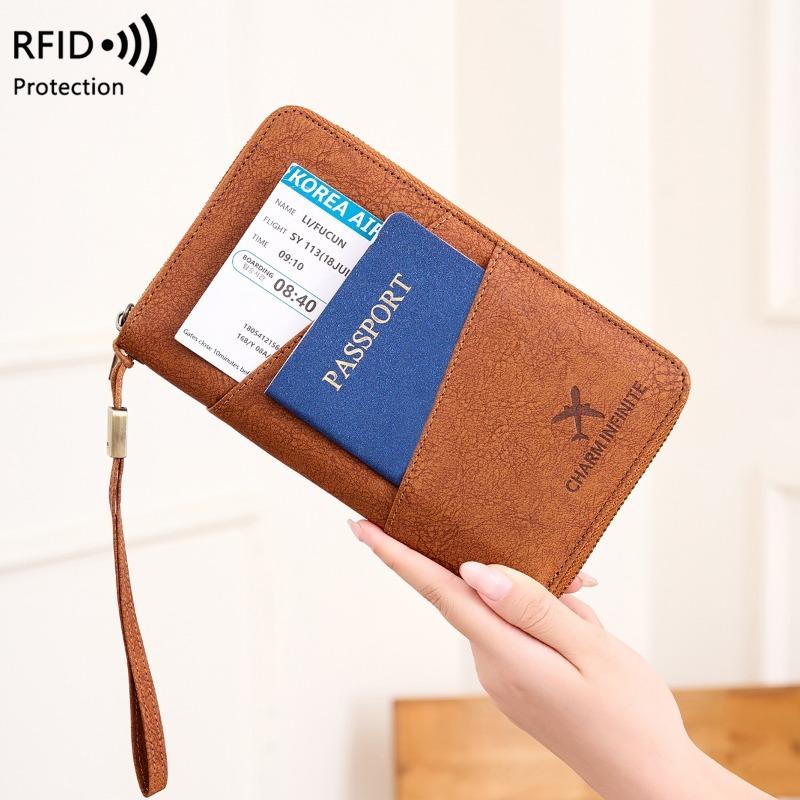 New Passport Bag Anti-lost Passport Clip Multifunctional Travel Storage Document Bag