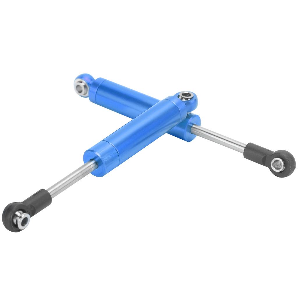2Pcs RC 80mm Aluminum Builtin Spring Shock Absorber Damper for TRAXXAS SLASH 2WD RC Car(Blue )