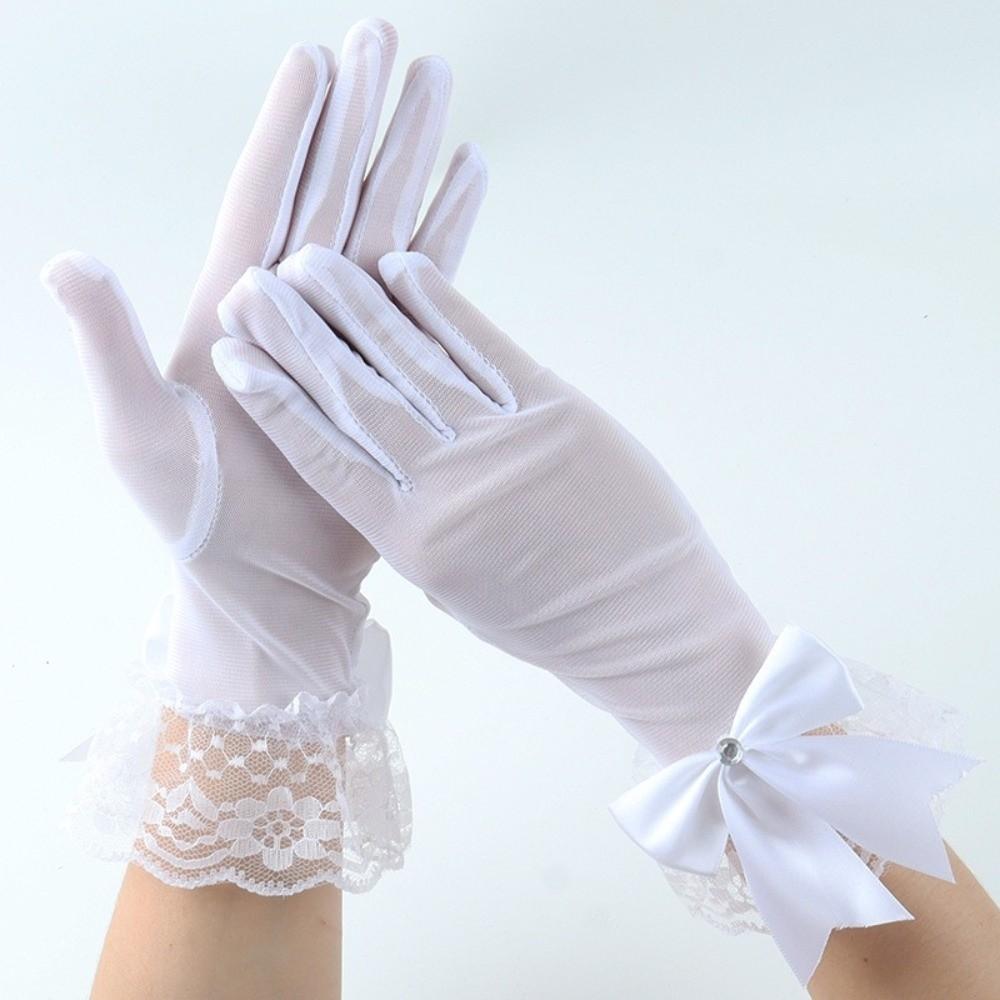 1Pairs Sexy Wedding Bridal Gloves Breathable Tulle Gloves New Bridal Gown Mittens Party Dress