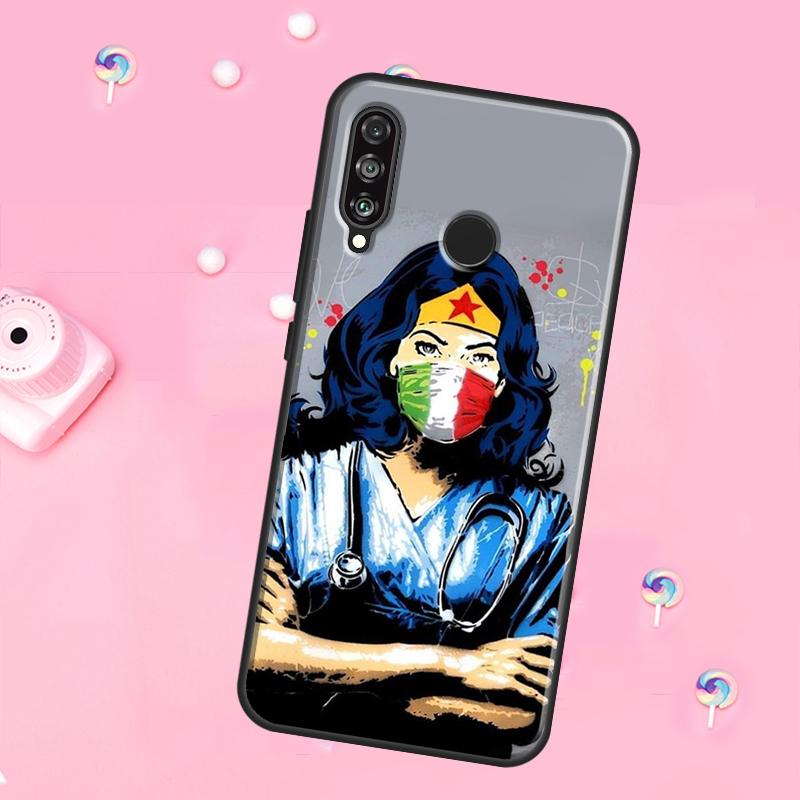 

Nurse Queen Doctor Hero For Huawei Nova 12i 7i 8i 11i 12s Y73 Y70 Y90 Y60 Y72 Y61 Y91 9 10 SE P30 Pro P40 Lite Case Huawei P30 Lite