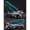 1/50 Volvo Concrete Pump Truck Toy Car Diecast Meatl Vehicle Model Pull Back Sound & Light Miniature Collection Gift for Boy Kid