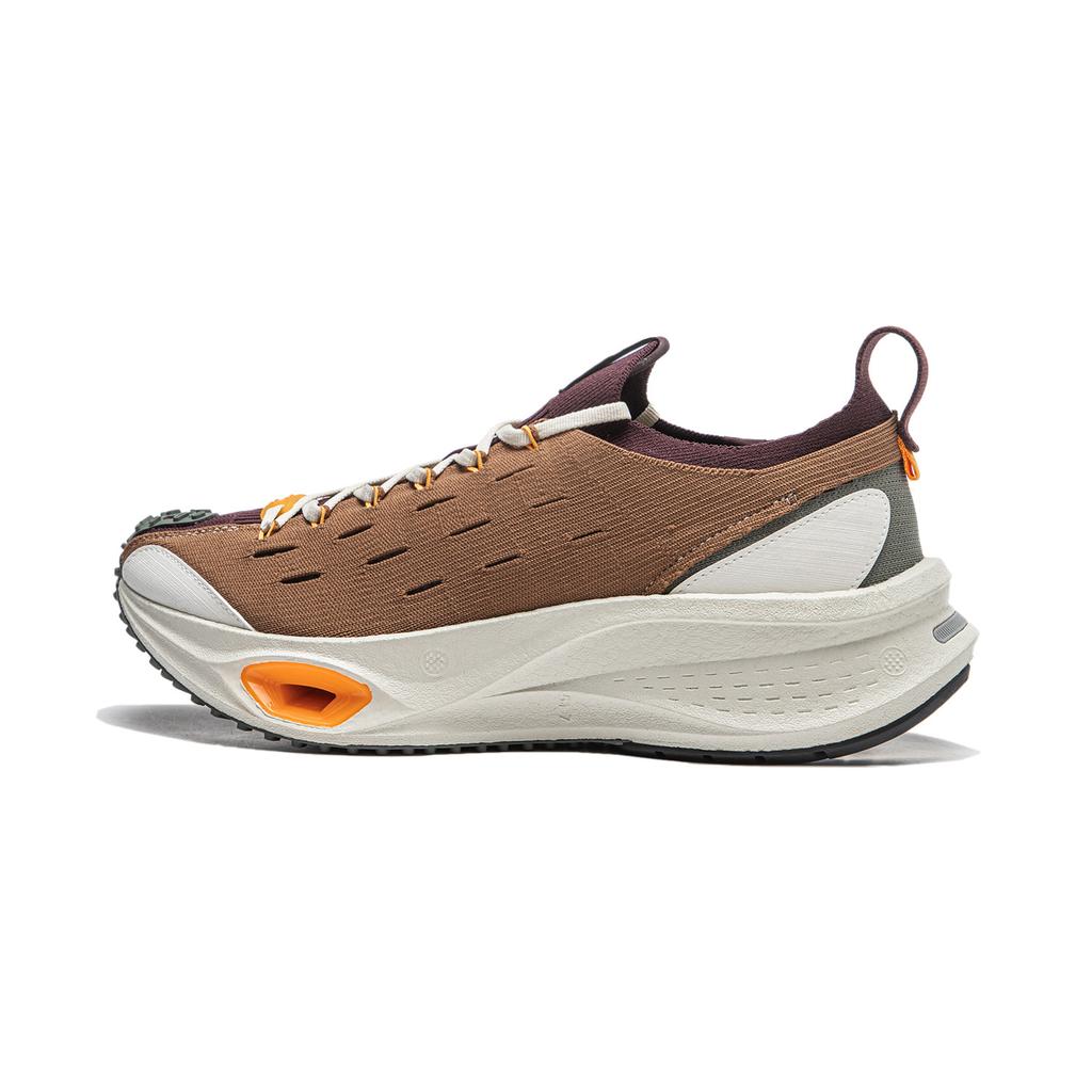 Li Ning Bequeme Vielseitige Stoßdämpfende Abriebfeste Low-Top Laufschuhe Unisex Laufschuhe Braun AZGU001-3