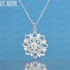 Collana floreale alla moda in argento sterling 925, gioiello da sposa alla moda