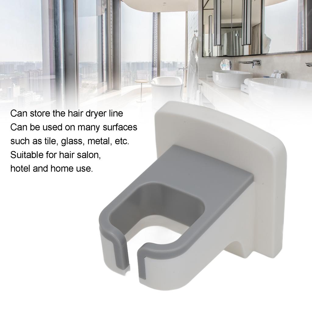 Hair Dryer Holder Rack Wall Mounted Self Adhesive Save Space Hair Dryer Storage