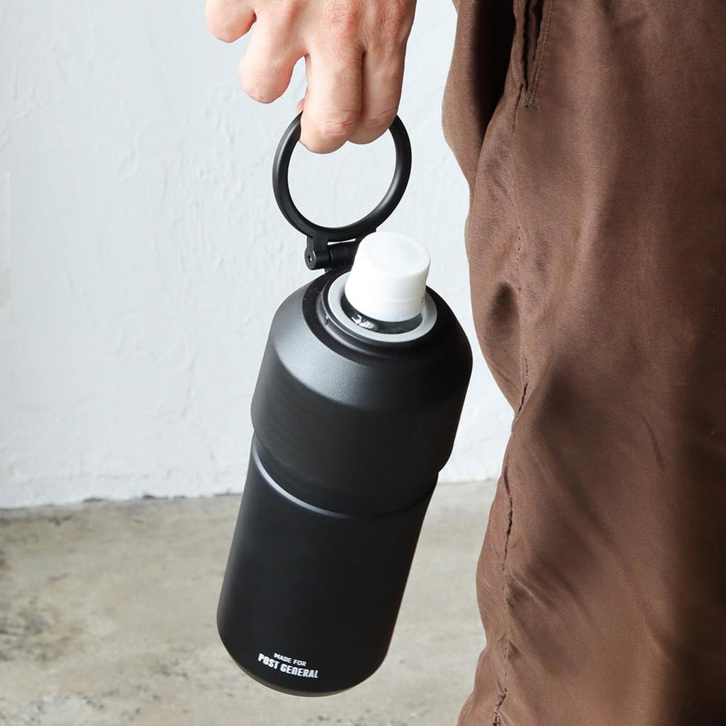 POST GENERAL Water Bottle Holder with Warranty [Official Manufacturer] Double-Wall Manufacturer's (Black)