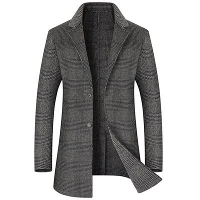 Autumn and Winter New Coat Men's Suit Collar Coat