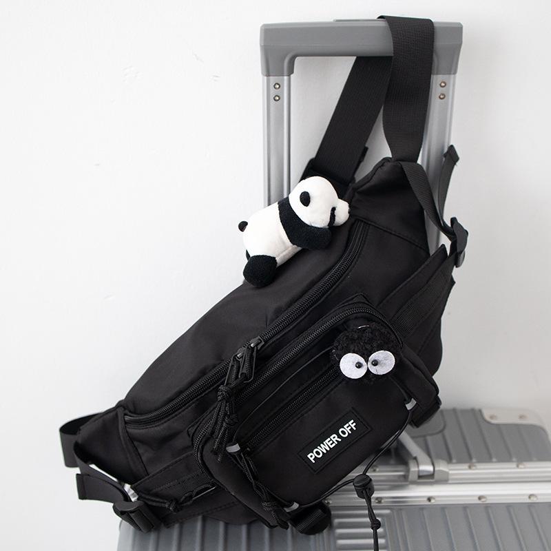 

Панк Хип-хоп Тактический Технический Жилет Сумка на грудь Унисекс Мотоциклетная Спортивная Водонепроницаемая Наплечная Сумка Кроссбоди Уличная Повседневная Поясная Сумка чёрный