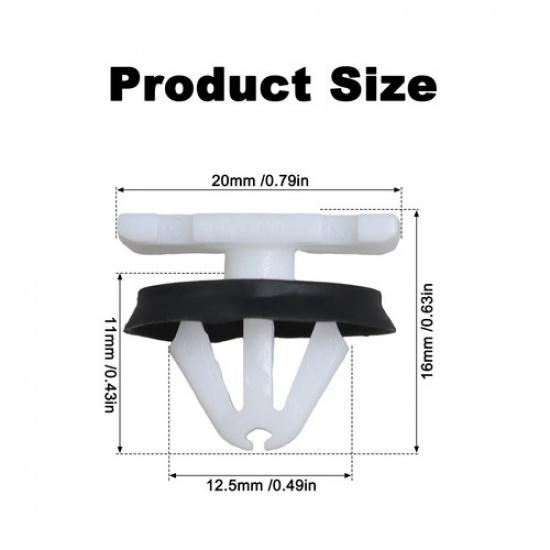 100Pcs Wheel Opening Molding Retainer Clips for Chevy GMC Rocker Trim