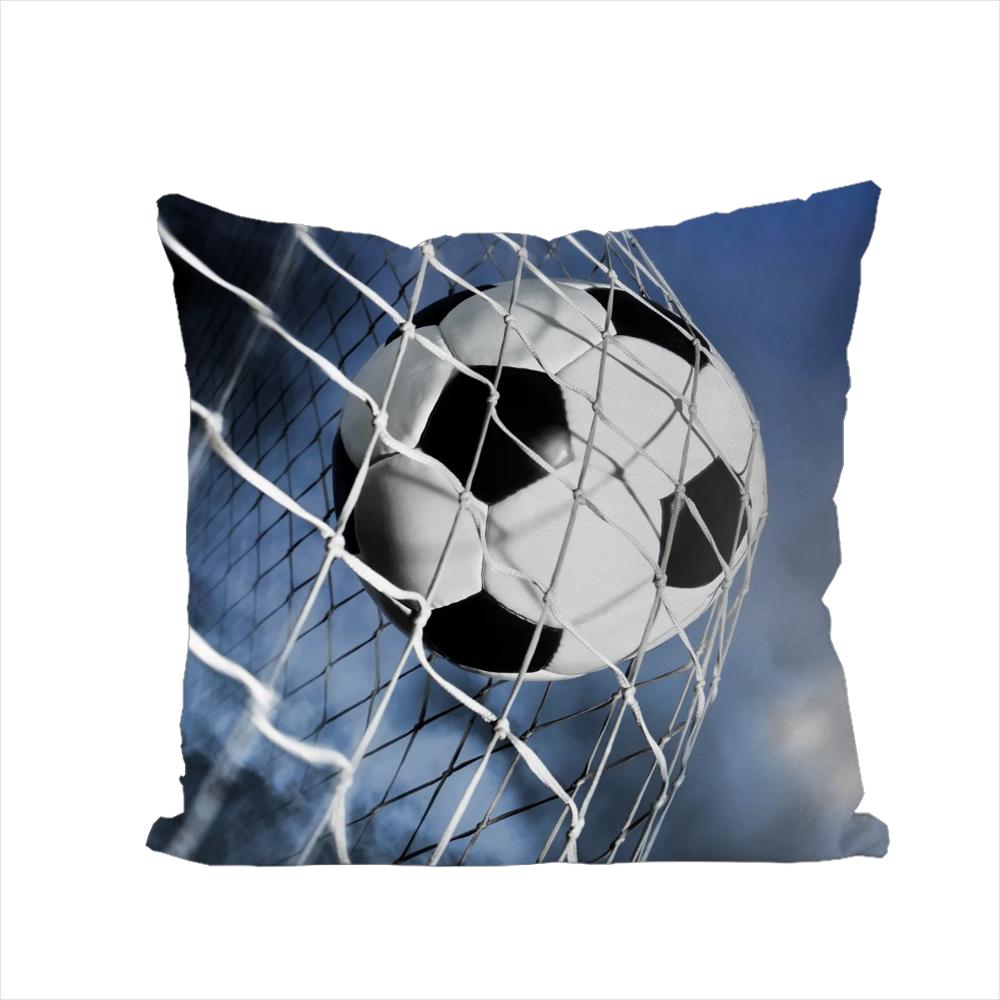 Football Pillow Case For Car Sofa Decorative Home Doublesided Print Plush Square Throw Pillow Cushion Cover