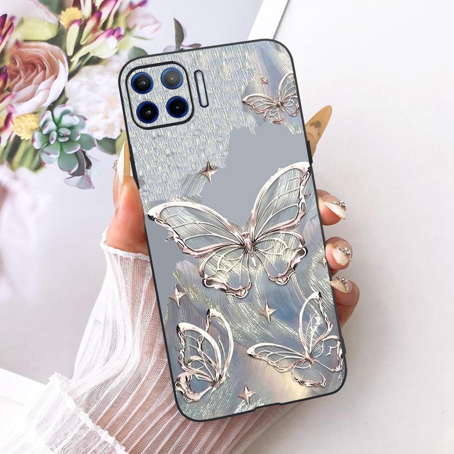 For Motorola Moto G 5G Plus Case XT2075 Luxury Flowers Butterfly Painted Cover Soft TPU Phone Case For Moto G MotoG 5G Plus Bags