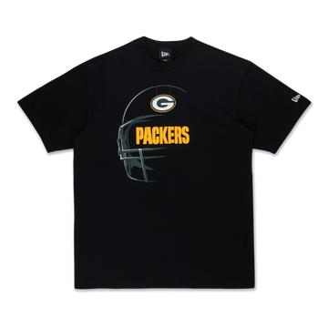 GREEN BAY PACKERS NFL BLACK OVERSIZED SHORT SLEEVE Children s T-shirt 130