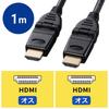 SANWA SUPPLY High Speed HDMI Cable (3D Connector) (Black, 1m) KM-HD20-3D10N