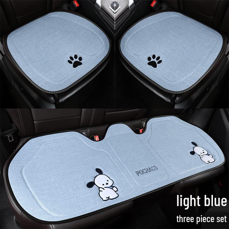 Pachacoo All-Season Cute Cartoon Cotton Linen Car Seat Cushion for Roewe RX5 D7 E6 D6 Ei5.
