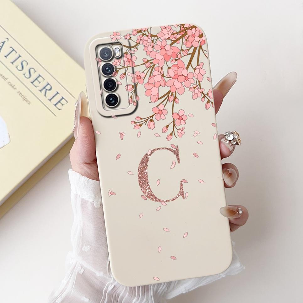 

For Huawei Nova 7 Pro 7 SE Case 26 Letters Nickname Shockproof Silicone TPU Back Cover for Nova 7i Nova7 7Pro Soft Housing Etui Huawei Nova 7i