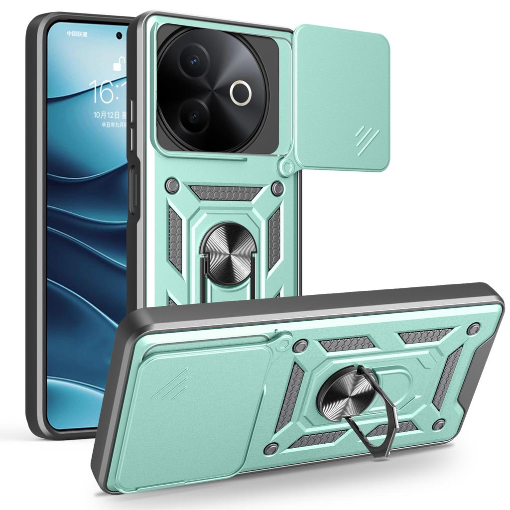 Funda for VIVO Y39 5G Case Slide Camera Lens Ring Stand Holder Shockproof Phone Cover for VIVO Y39 5G Capa