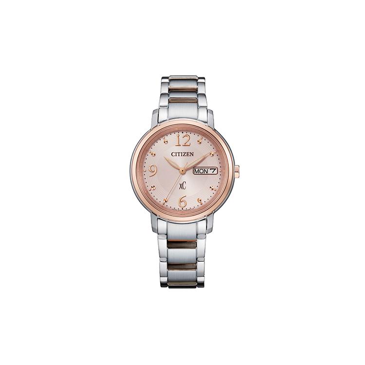 

CITIZEN Ecology Drive Collection Light Powered Quartz Movement Stainless Steel Strap Watch EW2425-57WB Pink Gold Watch Dial