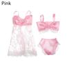 1Set Doll Clothes Sexy Doll Pajamas Lace Lingerie Bra + Underwear + Night Dress Nightwear Bikini Clothes 1/6 Dolls Accessories