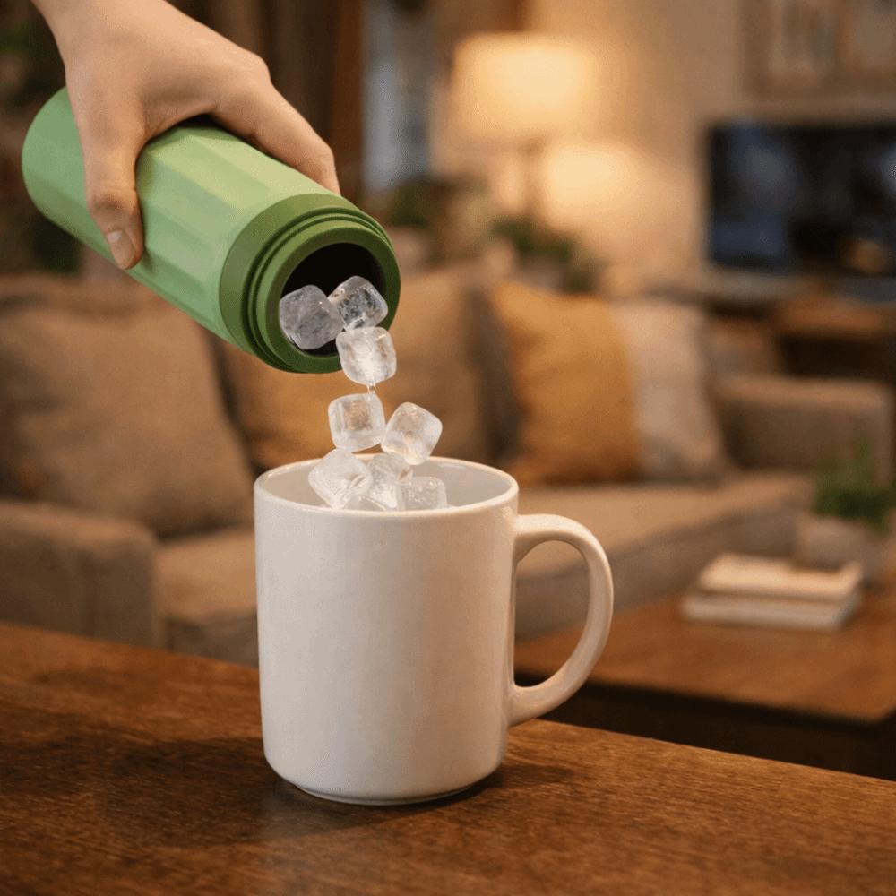 Food Grade Ice Cube Water Bottle Leak-Proof Ice Cube Mold Portable Silicone Ice Cup Home