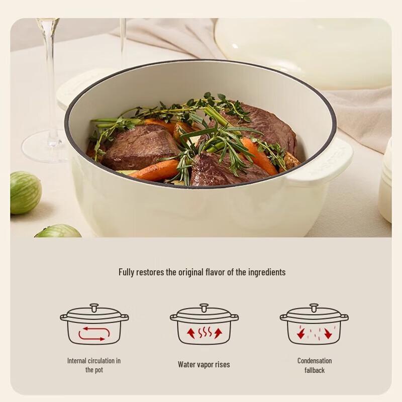 Velosan Pebble Enamel Cast Iron Stew Pot