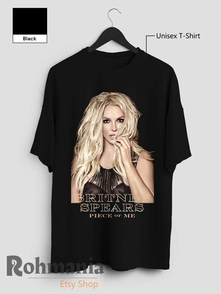 T-shirt Britney Spears Piece of Me, T-shirt Merchandising Musica Pop R&B Retrò