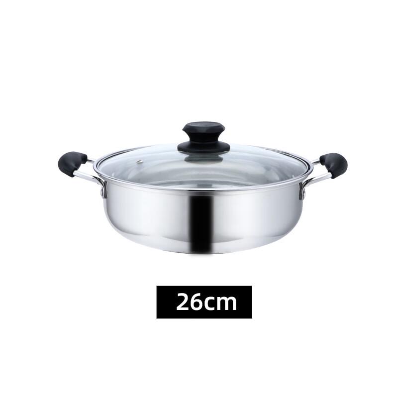 ZISIZ Thickened Stainless Steel Hot Pot