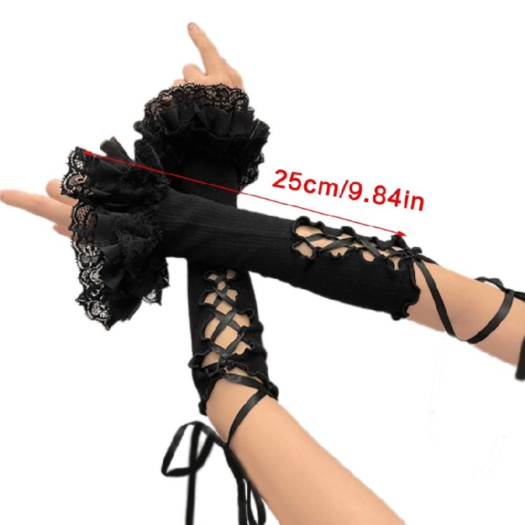 Stylish Arm Sleeves With Lace Design For Dance Parties And Daily Fashion Statement Dressingup Accessories Armcovers