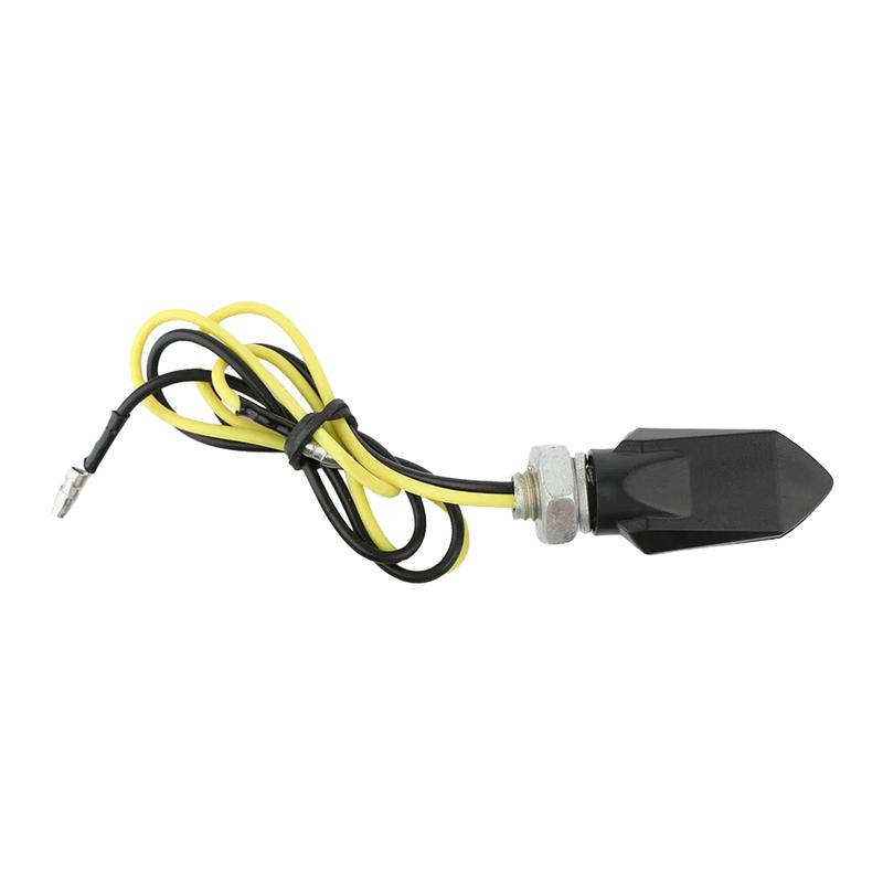 Universal 12V 4Pcs 5LED Black Mini Motorcycle Indicator Turn Signal Lights For Street Bikes Dirt Bike Dual Sport Applications