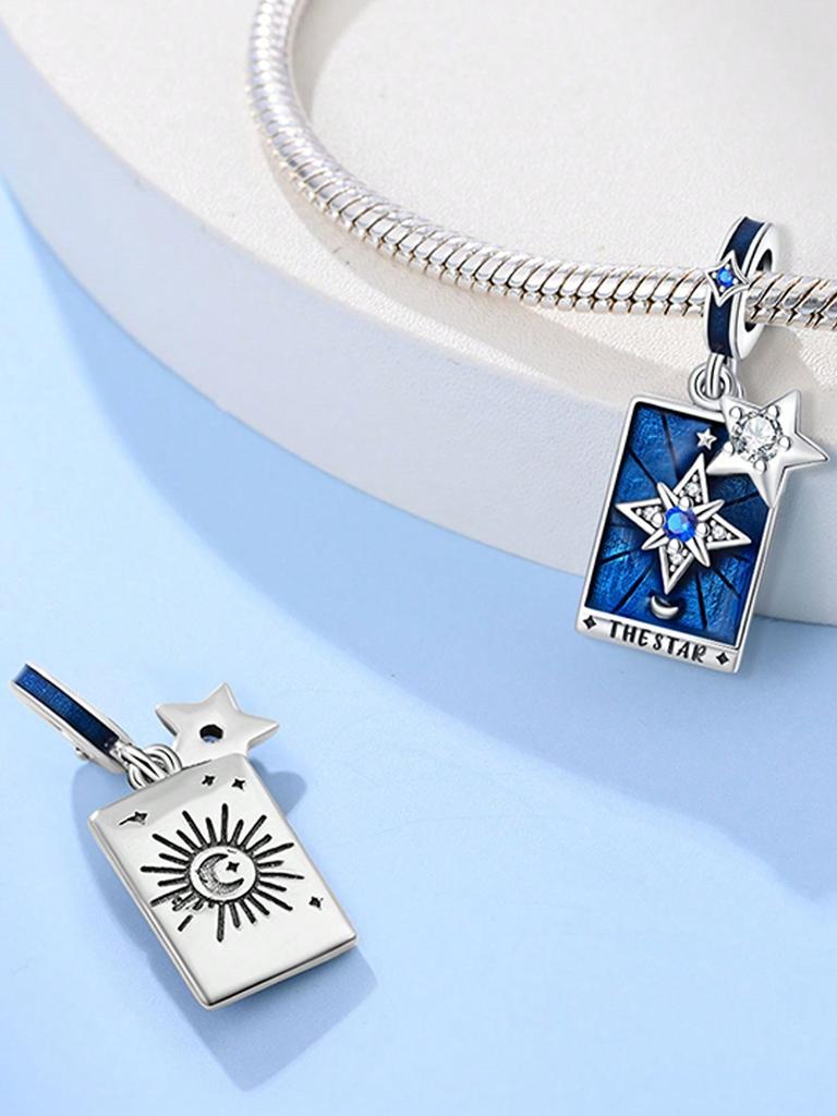 Charms Plata Copper Colors Sun Stars Moon Beads Charm Pendant For Original Bracelet For Women Diy Jewelry Love Gift