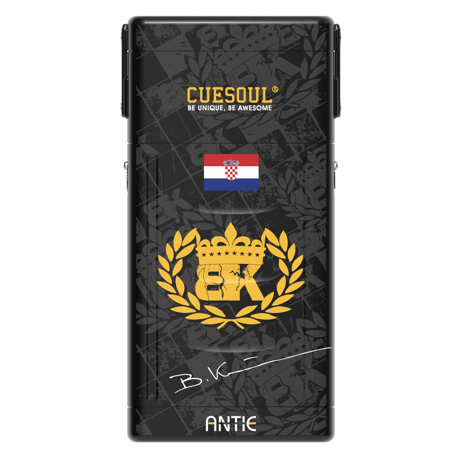 

CUESOUL Boris Design ANTIE Hard Dart Case, Holds 6 Steel Darts/Soft Darts and Accessories (CSDA-BH01-BORIS)