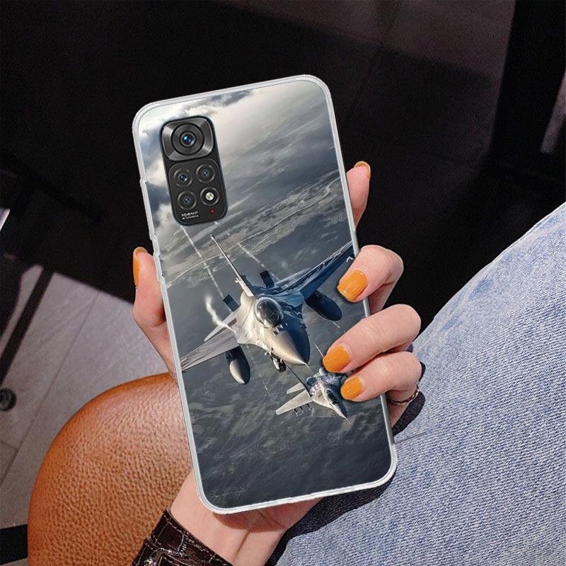 Military Aircraft Warship Fighter Phnoe Case for Phnoe Case for Xiaomi Redmi Note 15 14 14S 13 Pro Plus 12 12S 11S 11E 10S 10 11