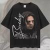 2026 Avengers Style BUCKY BARNES Men's and Women's Summer Pure Cotton T-shirt Fan Style Comfortable, Breathable