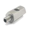 Öldrucksensor-T-Stück M10x1.0 auf M10x1.0 Adapter Seitenbohrungen 1/8NPT Innengewinde Turbo-Zuleitung Manometer
