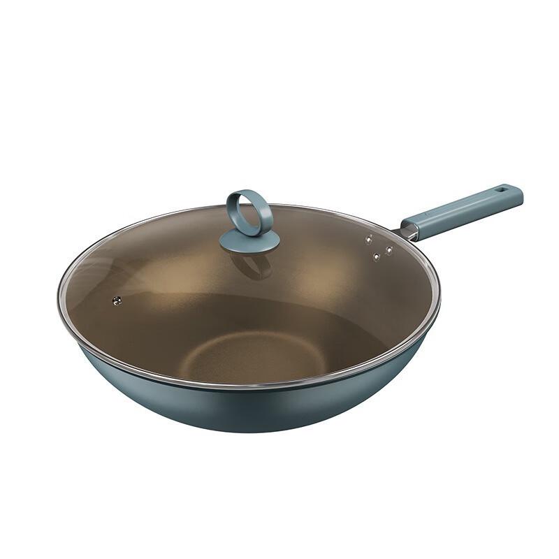 Yoshida Takumi Titanium Non-Stick Flat-Bottom Wok Set